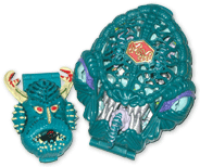 Figurines de Ice Alien et de Sea Aquirm